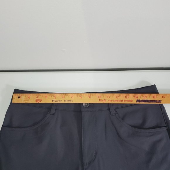 Vuori Pants Mens 32 Gray Meta Tapered Leg Stretch Chino Flat Front Pockets - Picture 8 of 12